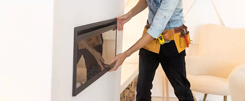 Metal Fireplace Installation in Burlington, Ontario